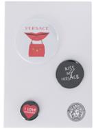 Versace Mixed Printed Logo Pins - Black