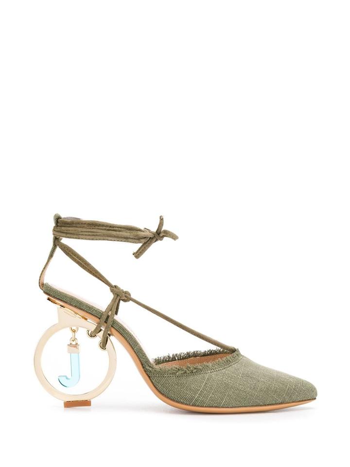 Jacquemus Logo Pumps - Green