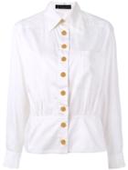 Jean Louis Scherrer Pre-owned Fitted Shirt Jacket - White