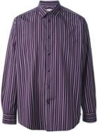 Hermès Vintage Striped Shirt, Men's, Size: 43, Pink/purple