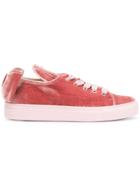 Minna Parikka Velvet T-bow Sneakers - Pink & Purple