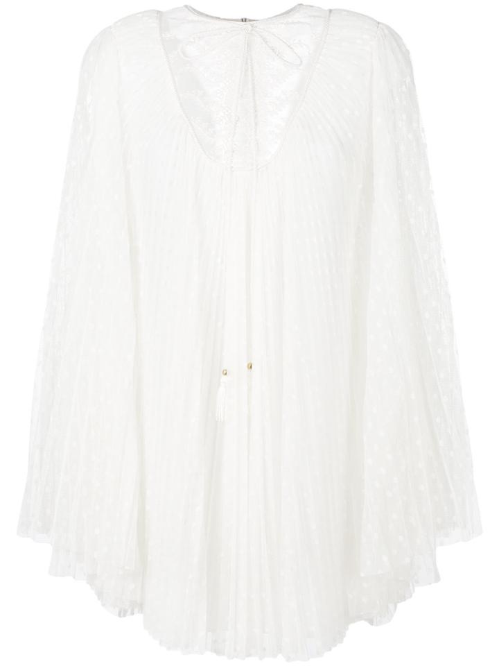 Philosophy Di Lorenzo Serafini Pleated Lace Dress - Nude & Neutrals