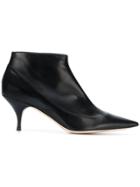 Nina Ricci Kitten Heel Ankle Boots - Black
