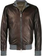 Barba Leather Jacket - Brown