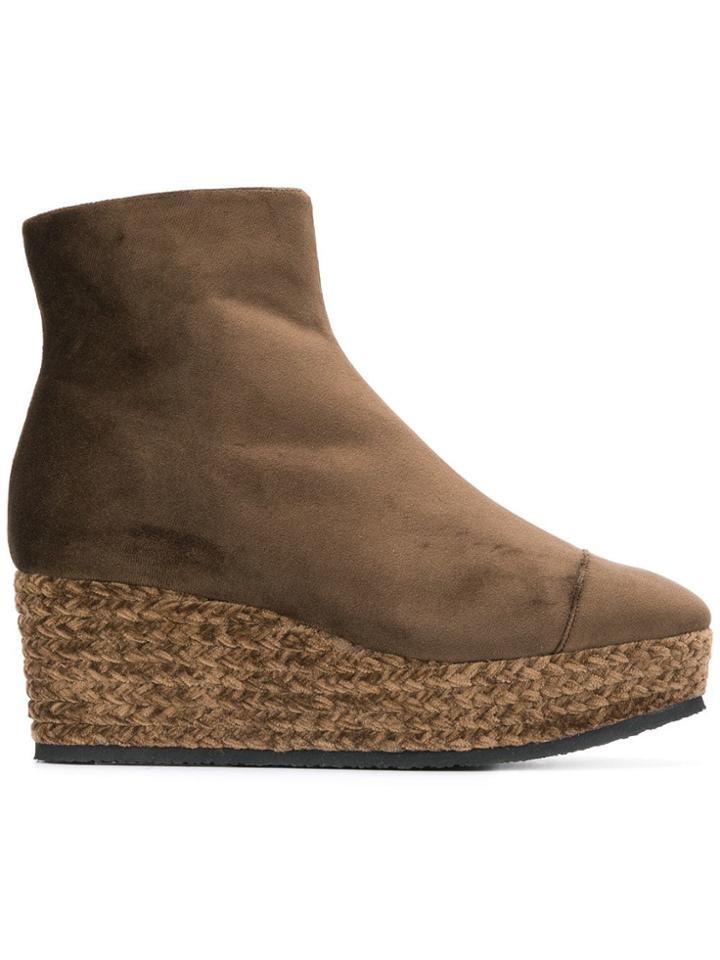 Castañer Nadia Wedge Boots - Brown