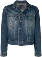 Gucci Vintage Web Trim Denim Jacket - Blue