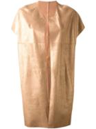 Sylvie Schimmel Metallic Short Sleeve Coat