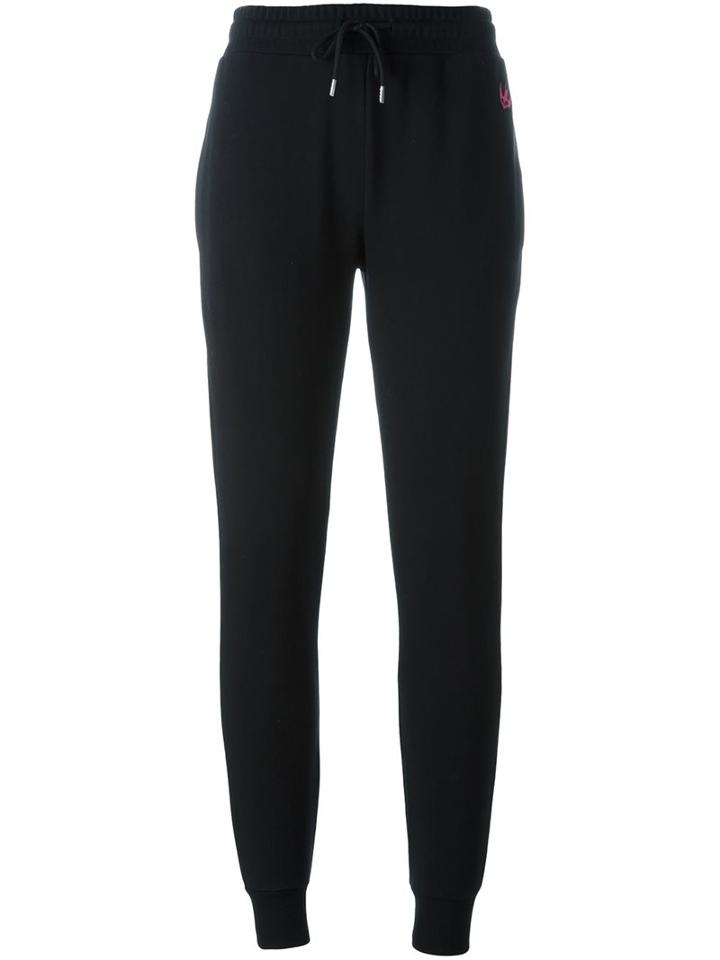 Mcq Alexander Mcqueen 'swallow' Track Pants, Women's, Size: Small, Black, Cotton/polyester