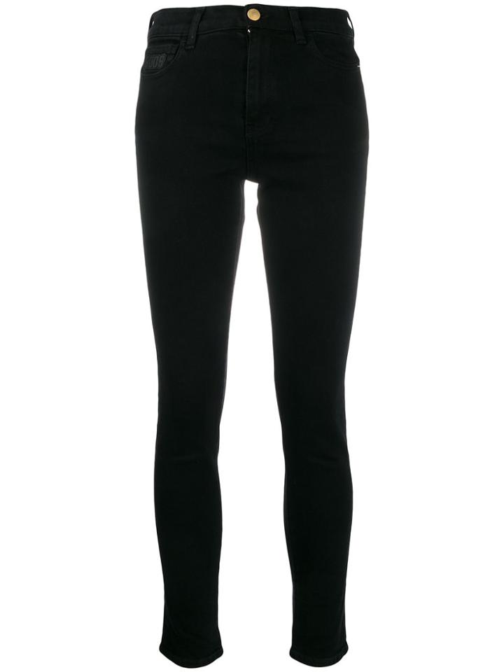 Gcds High-waisted Skinny Jeans - Black