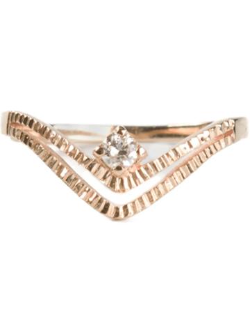 Kinz Kanaan Diamond Engagement Ring, Women's, Size: 57, Metallic