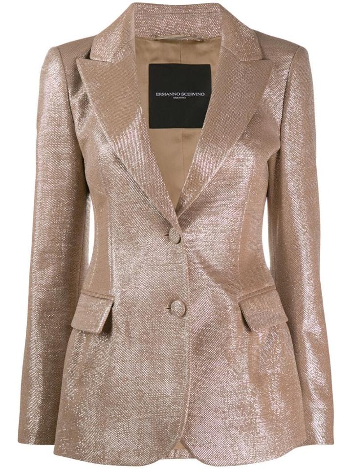 Ermanno Scervino Shiny Button Blazer - Pink