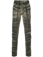 Fear Of God Zebra Stripe Skinny Jeans - Black