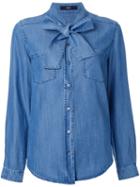 Steffen Schraut Tie Collar Denim Shirt