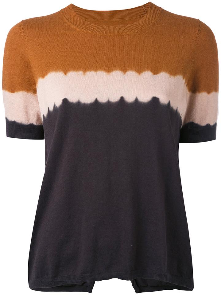 Isabel Marant Étoile - Gradient-effect T-shirt - Women - Cotton/cashmere - 40, Brown, Cotton/cashmere