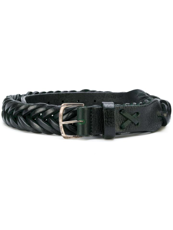 Golden Goose Deluxe Brand Classic Woven Belt - Green