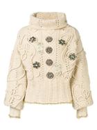 Antonio Marras Embellished Jumper - Neutrals