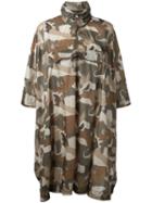 Woolrich - Camouflage Coat - Women - Polyamide - One Size, Brown, Polyamide
