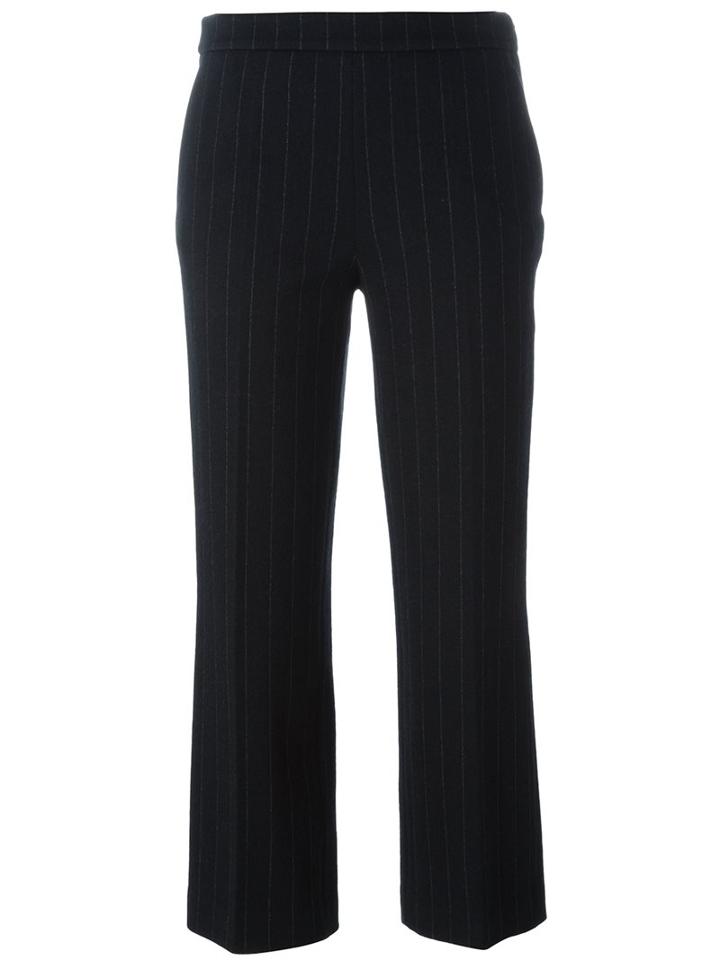 Odeeh Pinstripe Cropped Tailored Trousers
