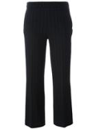 Odeeh Pinstripe Cropped Tailored Trousers