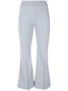 Stella Mccartney Zip-detail Flared Trousers - Blue