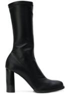Stella Mccartney Mid-calf Block Heel Boots - Black