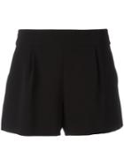 Boutique Moschino High-waisted Shorts, Size: 40, Black, Polyester/triacetate/rayon