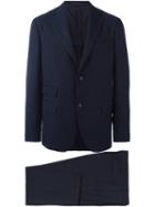 The Gigi Buttoned Two Piece Suit, Men's, Size: 46, Blue, Cotton/cupro/virgin Wool