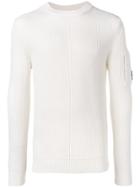 Cp Company Long-sleeve Ribbed Sweater - White