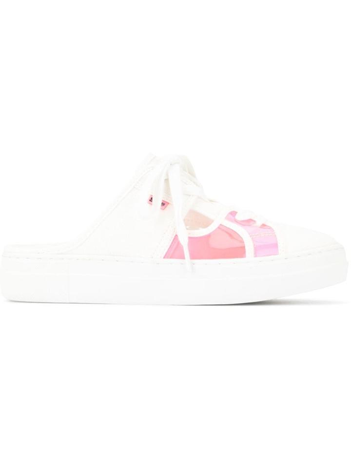 Sjyp Panelled Mule Sneakers - White