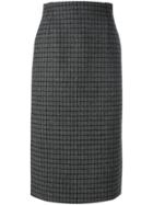 No21 Check Pencil Skirt - Grey