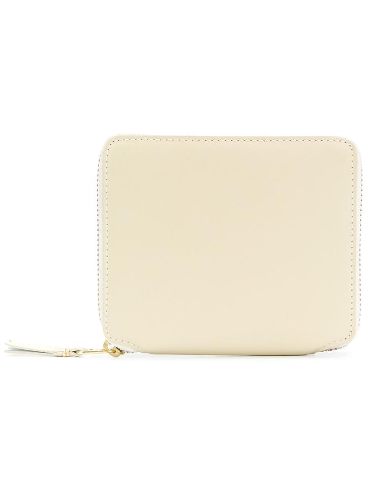 Comme Des Garçons Wallet Zip Around Wallet - White