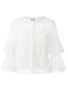 Temperley London 'desdemona' Lace Blouse, Women's, Size: 12, White, Cotton/nylon