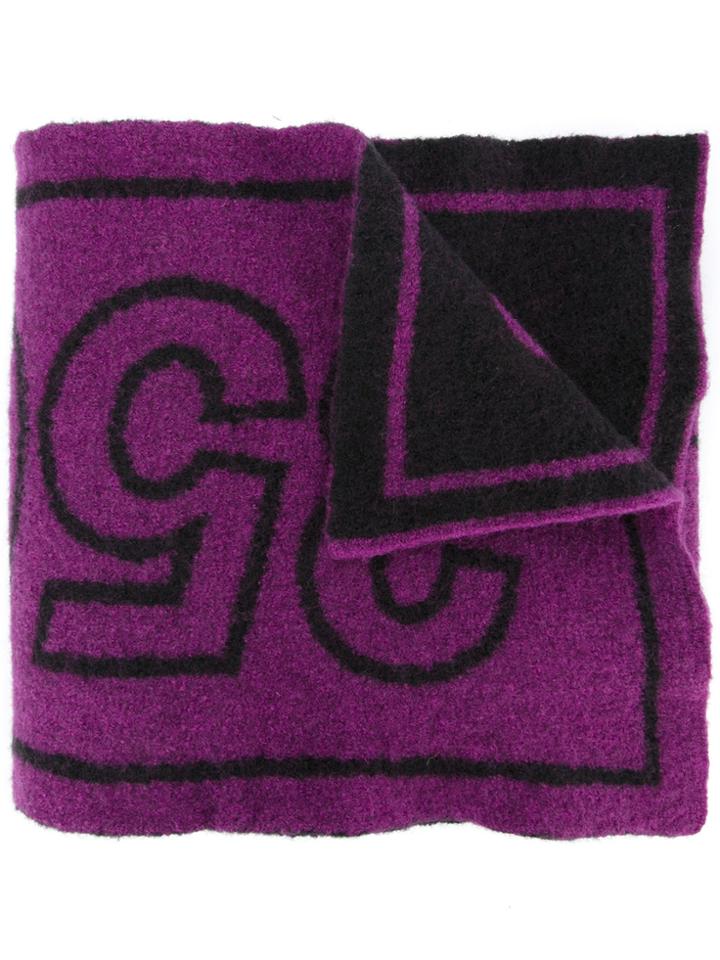 Doublet Printed Scarf - Pink & Purple