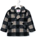 Il Gufo Checked Pattern Coat, Boy's, Size: 10 Yrs, Blue
