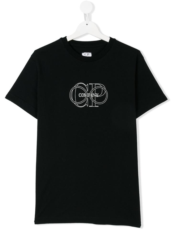 Cp Company Kids Logo T-shirt - Blue
