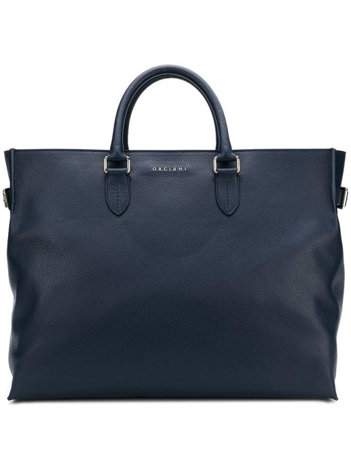 Orciani Classic Tote - Blue