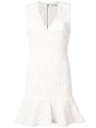 Alice+olivia Lace Embroidered Mini Dress - White