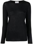 Allude Long-sleeved T-shirt - Black
