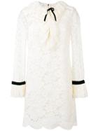 Philosophy Di Lorenzo Serafini Sheer Mini Lace Dress - Nude & Neutrals