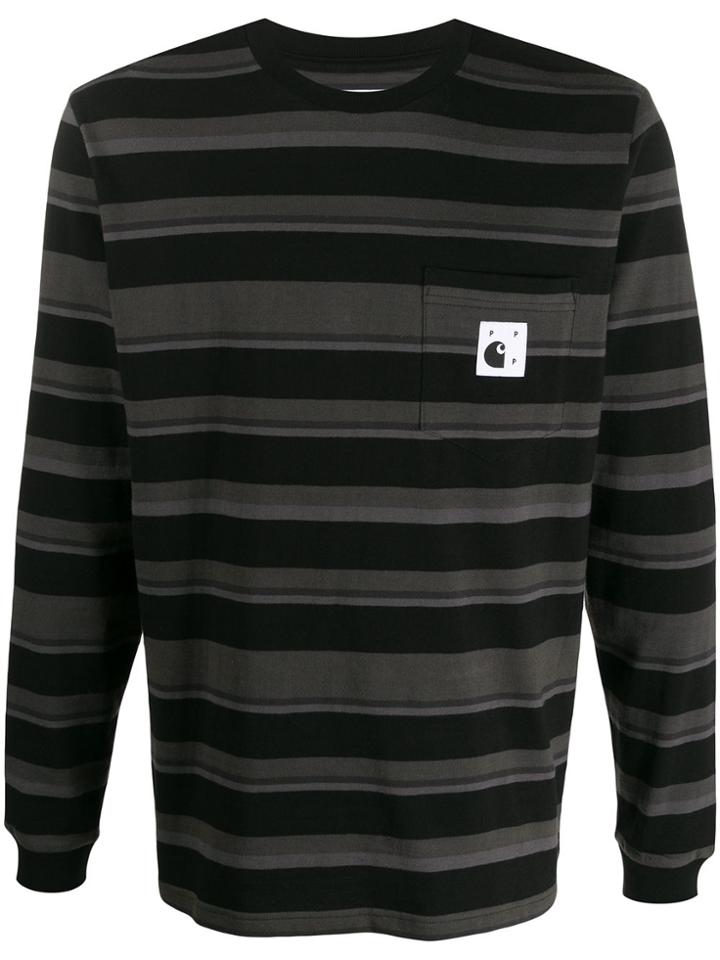 Carhartt Wip Pop Trading Ls Pocket Tshirt - Black
