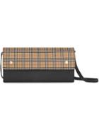 Burberry Small Scale Check Wallet With Detachable Strap - Yellow &