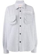 Natasha Zinko Jersey Snapped Ls Shirt Sekonomila - Grey