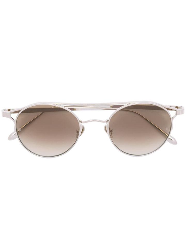 Linda Farrow Round Sunglasses - Gold