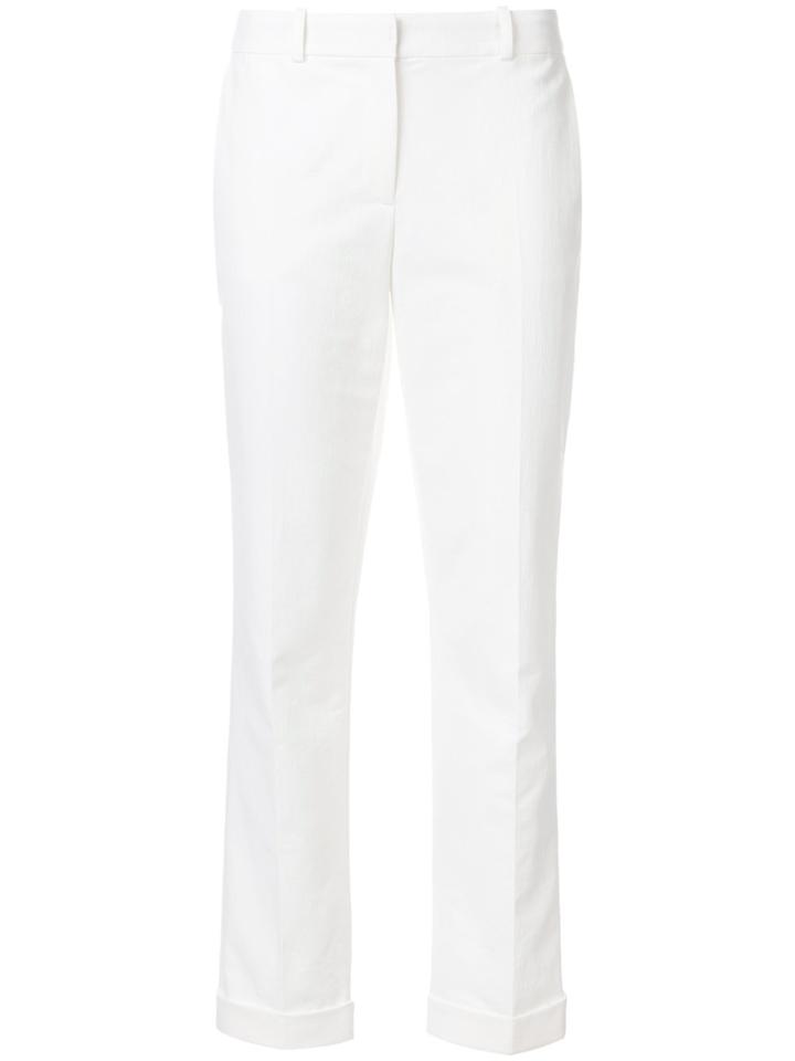 Paule Ka Cropped Tailored Trousers - White