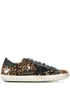 Golden Goose Deluxe Brand Leopard Pattern Superstar Sneakers -