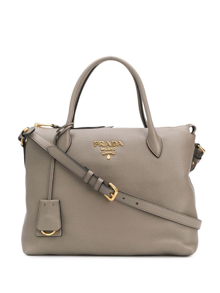 Prada Top Handles Tote Bag - Grey