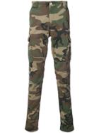 Amiri Camouflage Skinny Trousers - Green