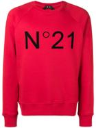 No21 Printed Logo Sweatshirt - Red