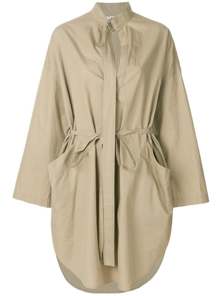 Cédric Charlier Belted Shirt Dress - Brown