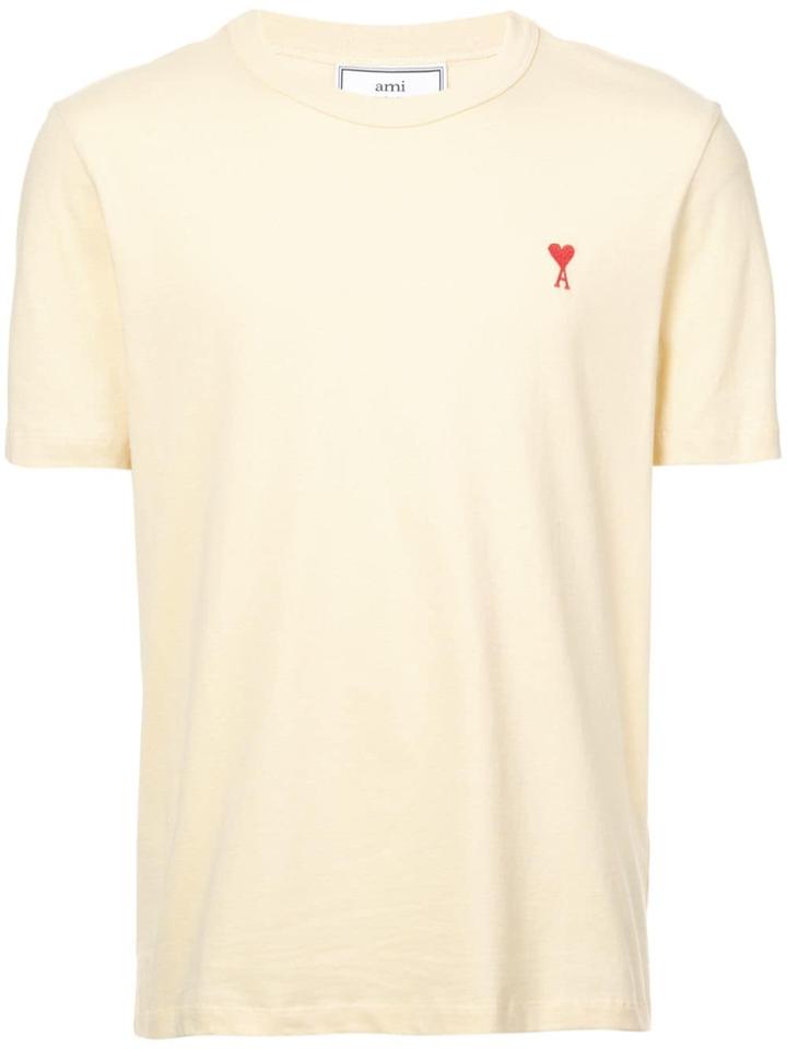 Ami Alexandre Mattiussi Logo Printed T-shirt - Yellow & Orange